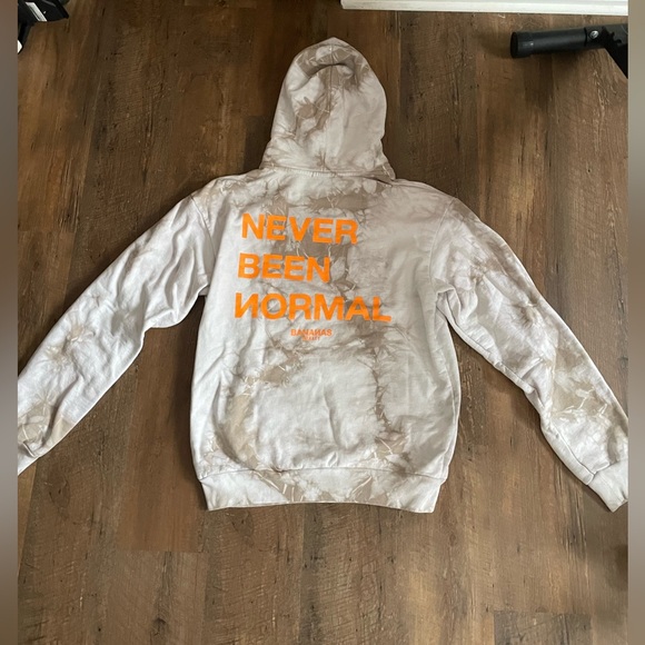 Bananas Monkey Tie Dye Never Been Normal Hoodie Size Large - Picture 4 of 5